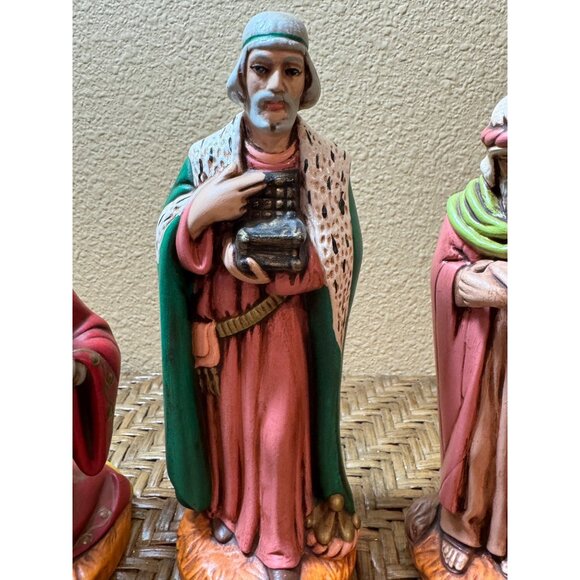 Vintage Holland Mold 1971 Hand-Painted Three Wise Men Nativity Figurines - Picture 3 of 7